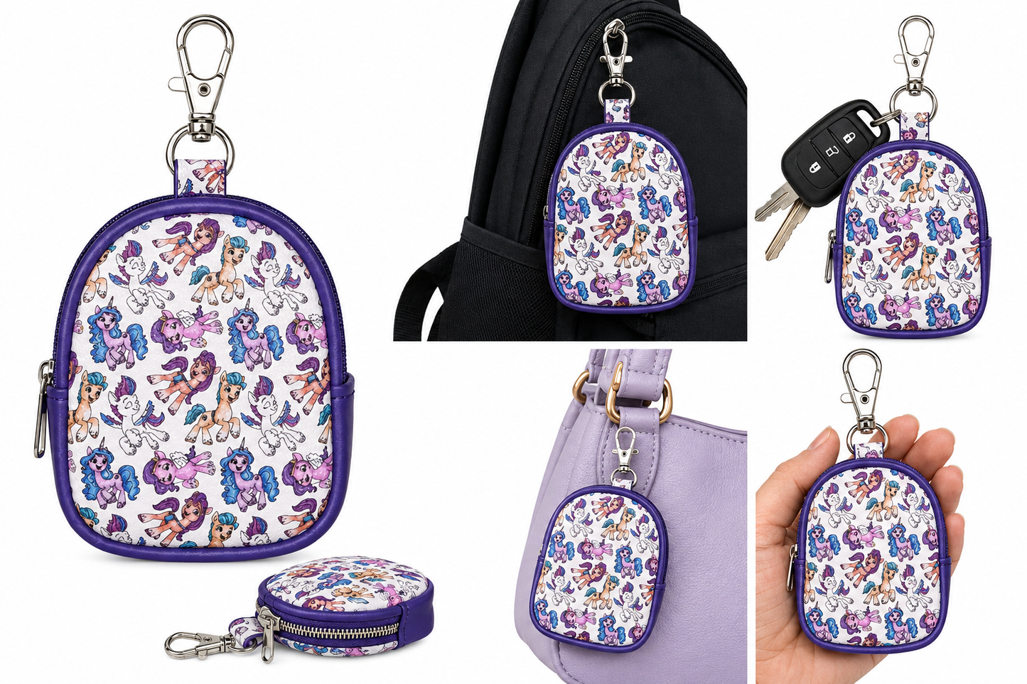Bitty pony keychain backpack