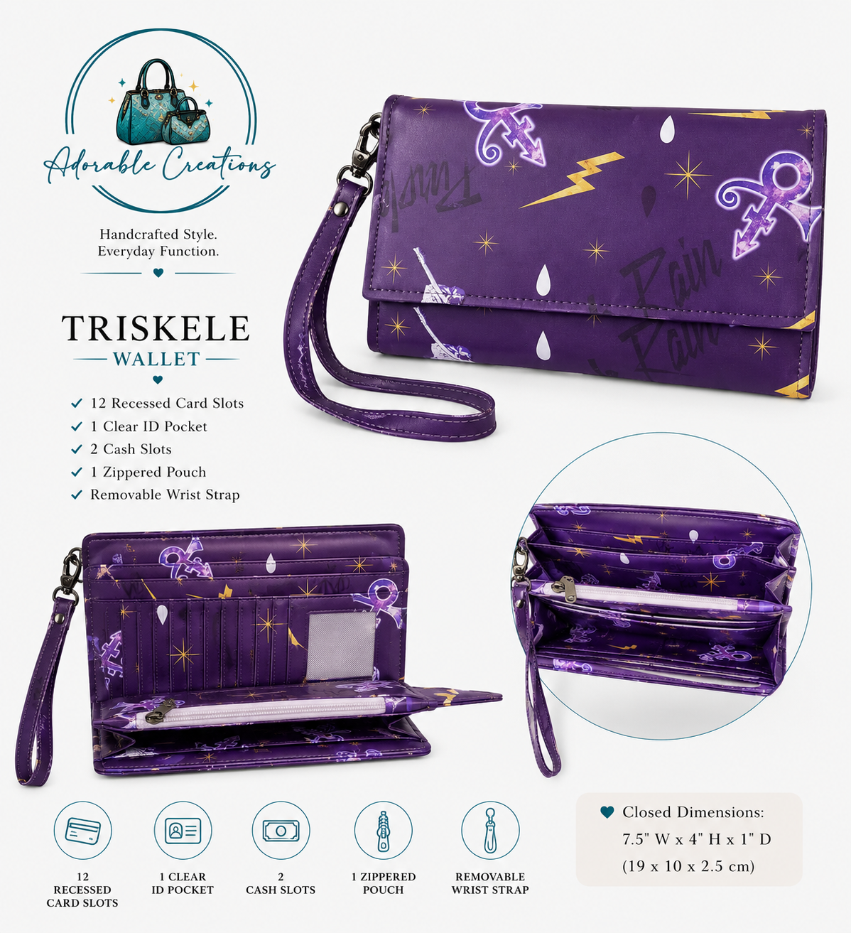 Triskele Wallet, singer themed