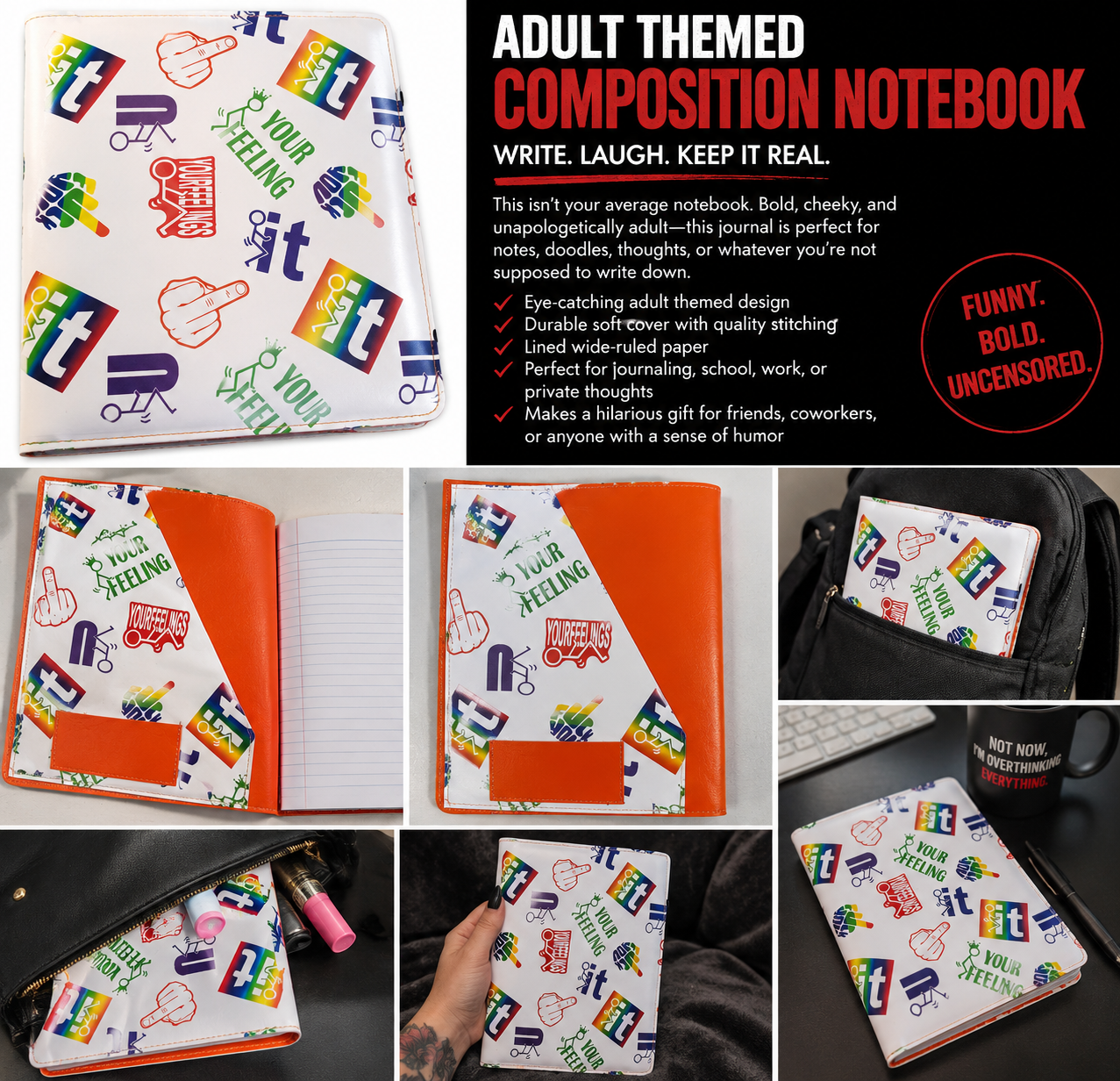 Adult themed Composition notebook