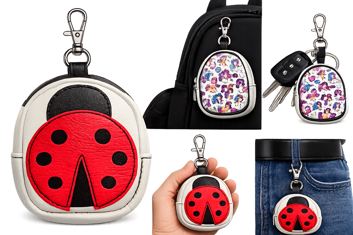 Bitty bug keychain backpack