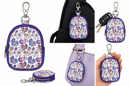 Bitty pony keychain backpack