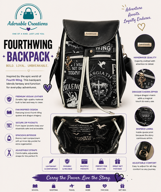 Book themed bucket bag