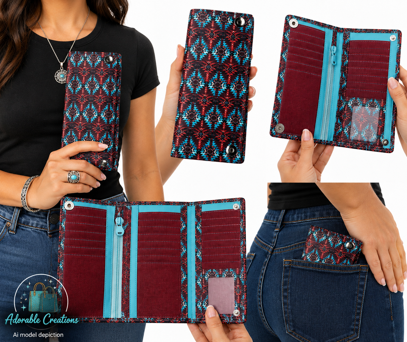 Draco trifold wallet