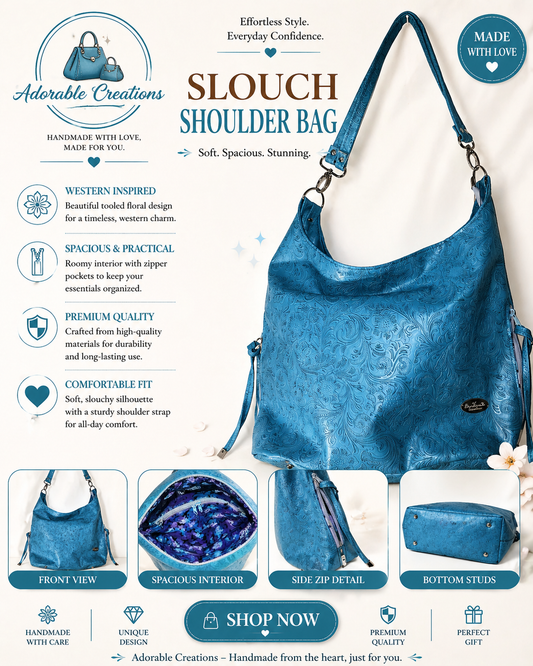 Simplistic slouch shoulder bag