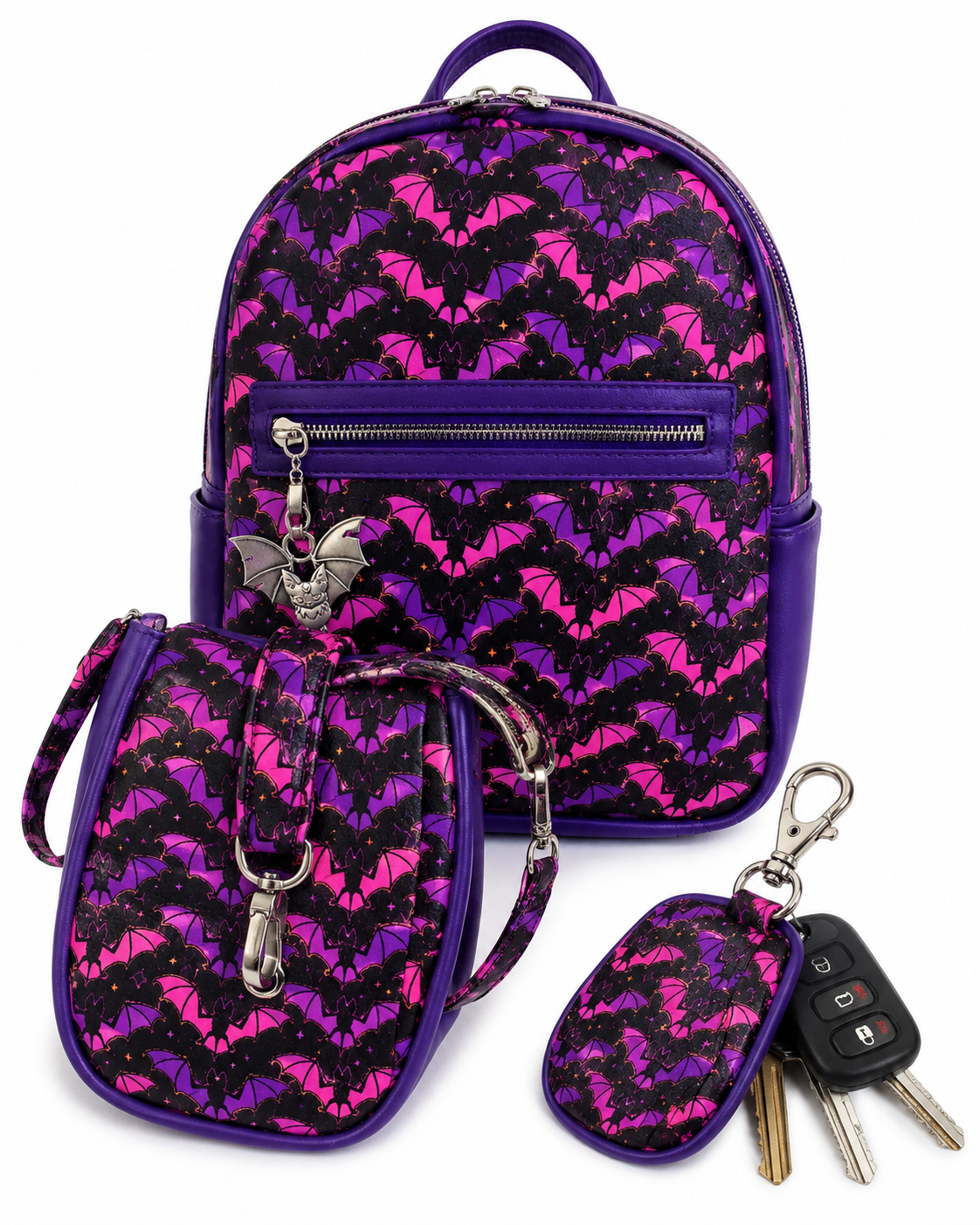 Bitty bag keychain backpack
