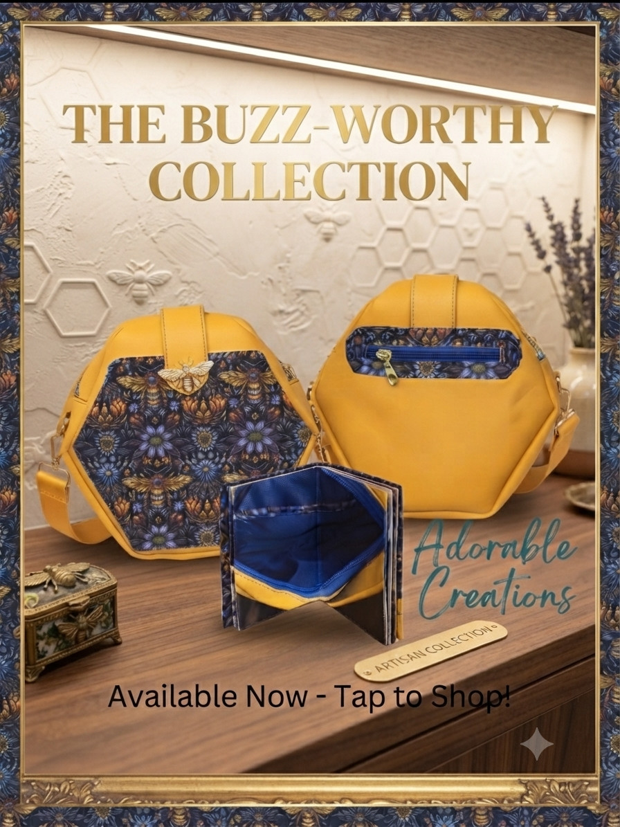 Bee hexagon crossbody