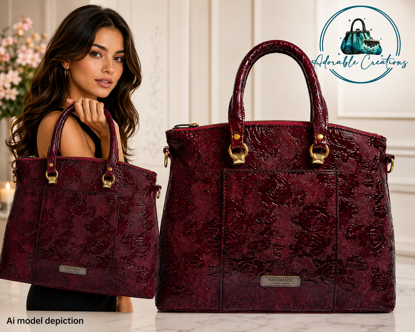 Red Rose handbag