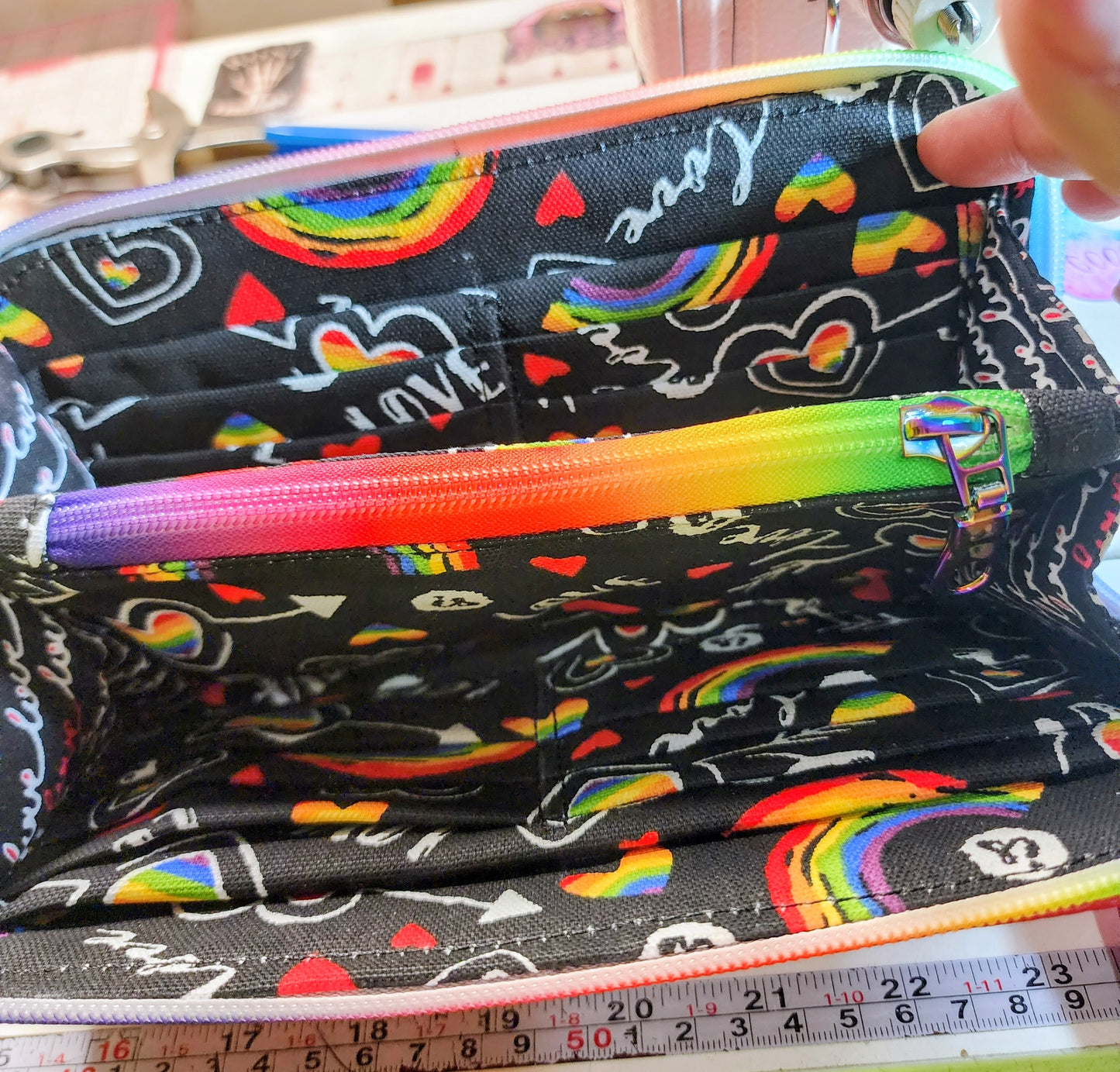 Pride zip around wallet