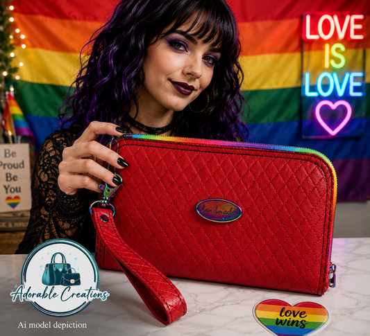 Pride zip around wallet