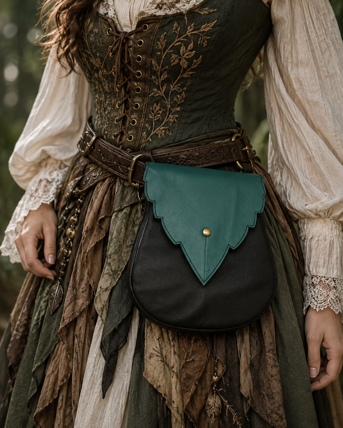 Hip bags, leaf and sporran.