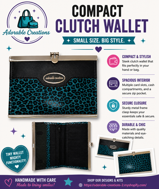 Compact clutch wallet