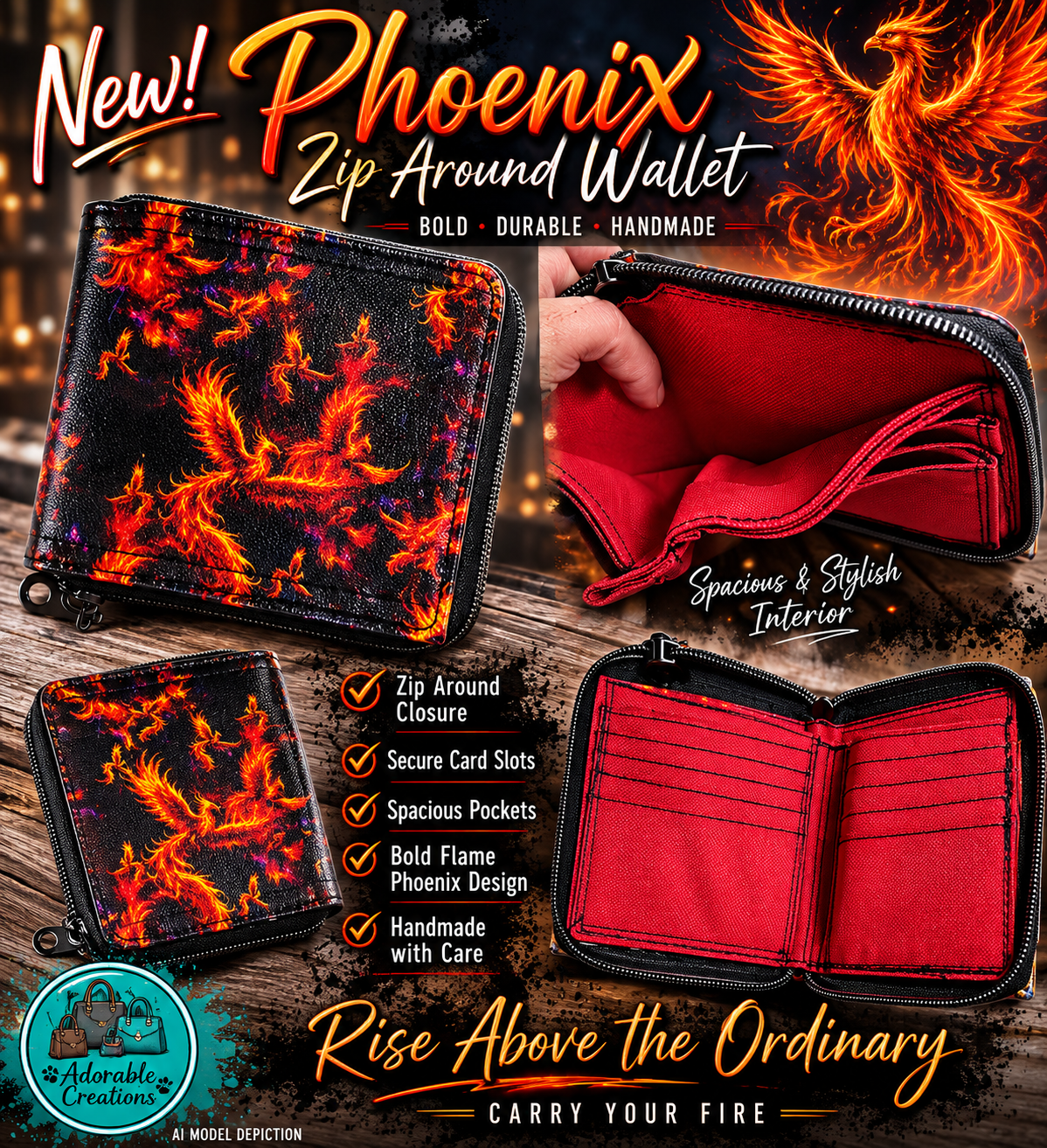 Phoenix zip around wallet