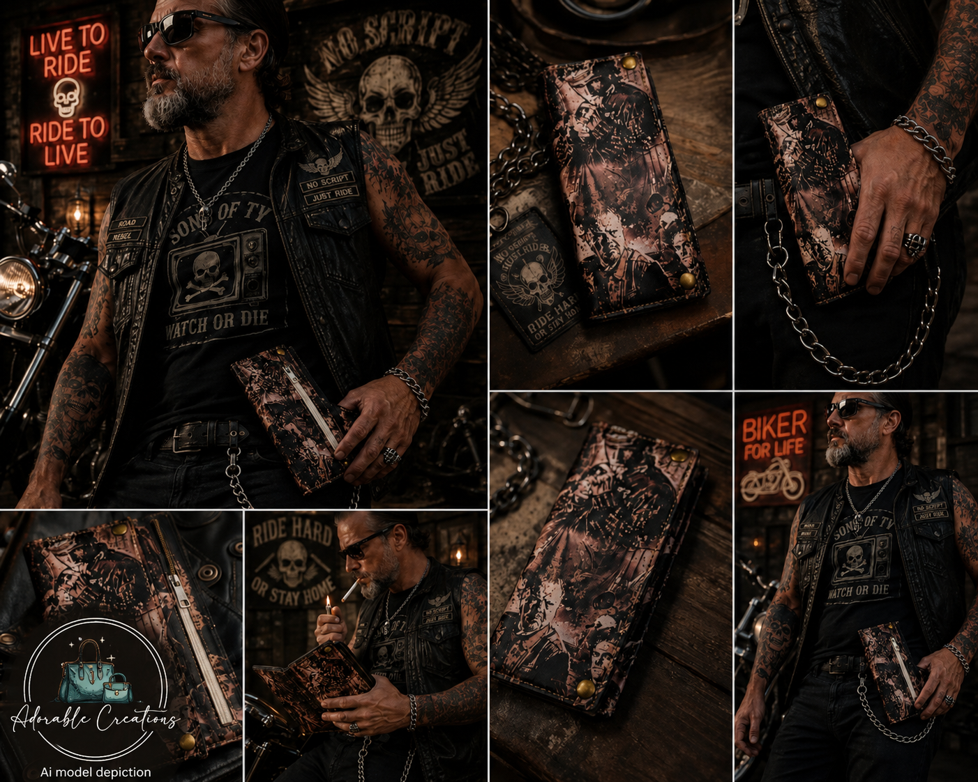 Draco trifold wallet