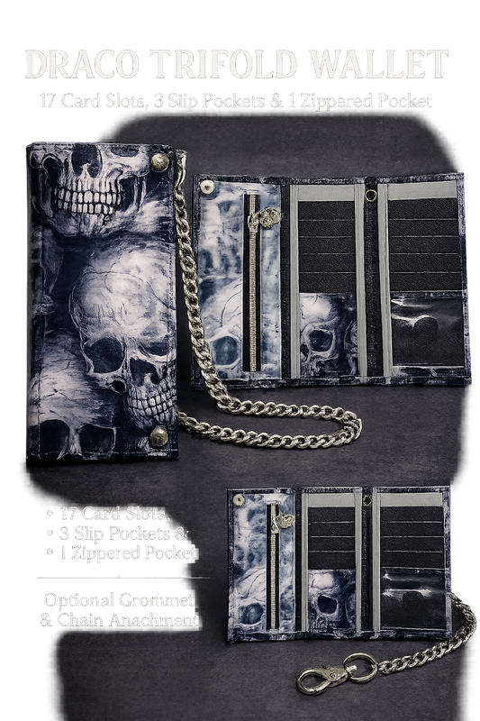 Draco trifold wallet pattern