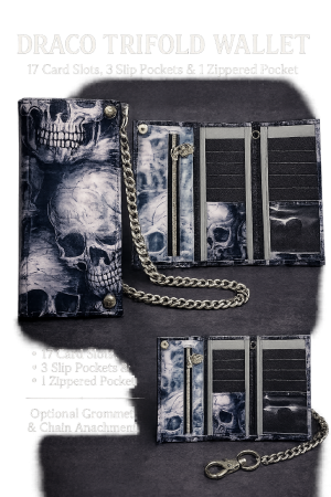 Draco Tri-fold Wallet Pattern