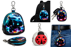 Bitty bug backpack keychain