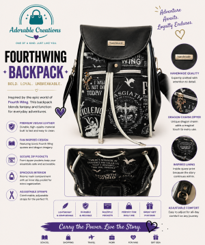 Book themed bucket bag