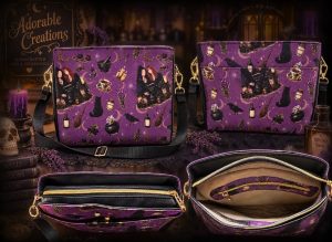 Practical Magic Handmade Handbag – Purple Witchy Design