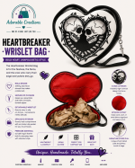 Heart shaped wristlet