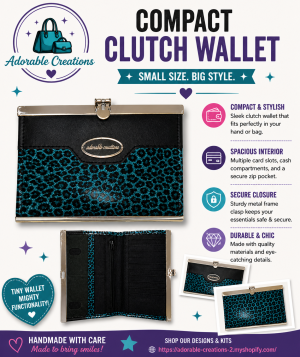 Compact clutch wallet