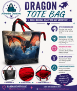 Luxury Dragon Tote Bag