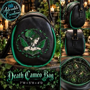 Death Cameo Bag – Emerald Gothic Fairy