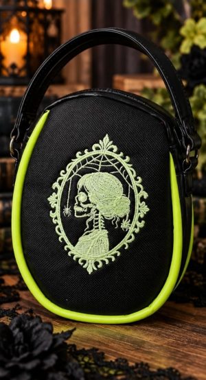 Death Cameo Bag – Gothic Skull & Roses
