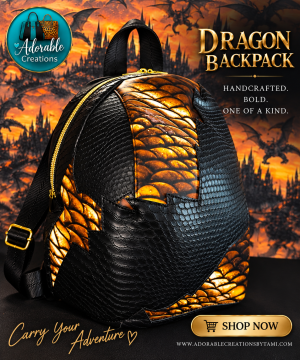 Golden Dragon Egg Backpack